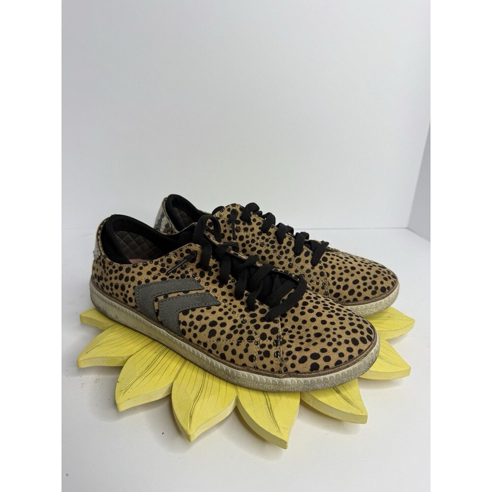Dr. Scholls Cheetah Animal Print Sneakers Lace Up Women’s Shoe Size 9 Y2K Street